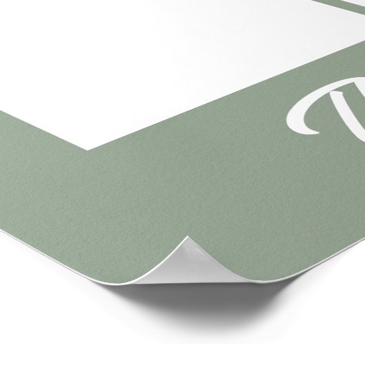 De fotowerknemer van de douane Groene van de Maand Poster (Hoek)