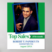 De fotowerknemer van de douane van het maandcertif poster (Voorkant)