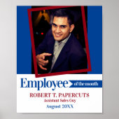 De fotowerknemer van de douane van het maandcertif poster (Voorkant)