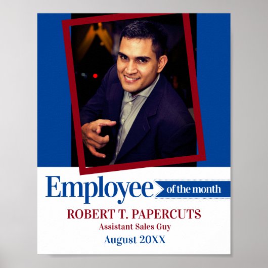 De fotowerknemer van de douane van het maandcertif poster (Voorkant)