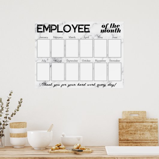 De fotowerknemer van de Marmer van de douane van d Poster (Keuken)