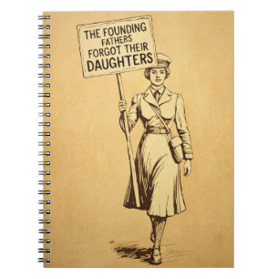 De Founding Fathers suffragette protestkunst Notitieboek