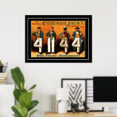 De Four Jacks Vintage Poster (Thuiskantoor)