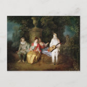 de Foursome, c.1713 Briefkaart (Voorkant)