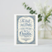 "De fout ... ligt in onszelf" Shakespeare Briefkaart (Staand voorkant)