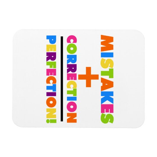 De fouten plus de Correctie evenaart Perfectie Magneet (Horizontaal)