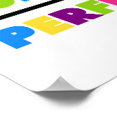 De fouten plus de Correctie evenaart Perfectie Poster (Hoek)