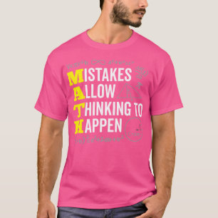 De fouten staan denken toe om de Citaat van de Wis T-shirt
