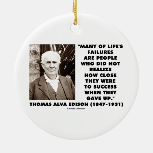 De fouten van het leven realiseerden niet hoe dich keramisch ornament (Achterkant)