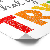 De fouten zijn bewijs u groeimijlpaal probeert poster (Hoek)