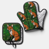 De Fox en de Shamrocks Ovenwant & Pannenlap Set (Voorkant / Achterkant)