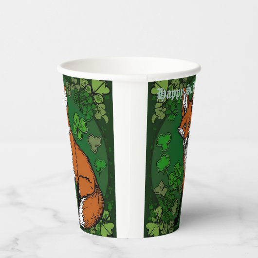 De Fox en de Shamrocks Papieren Bekers (Rechts)