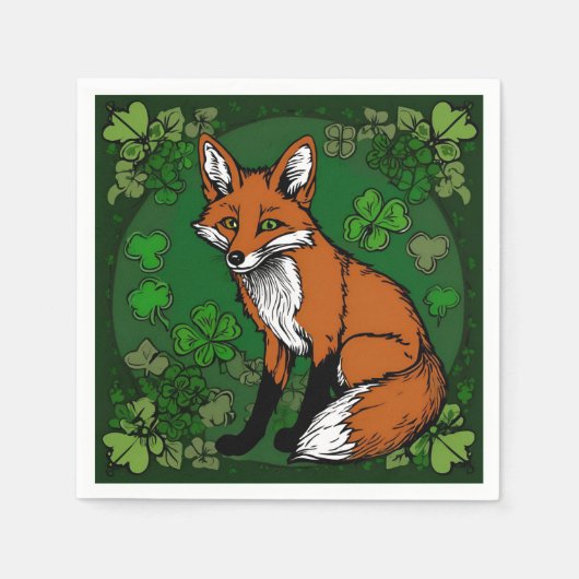 De Fox en de Shamrocks Servet (Voorkant)