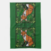 De Fox en de Shamrocks Theedoek (Verticaal)