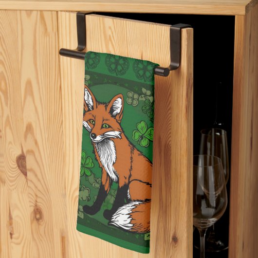 De Fox en de Shamrocks Theedoek (Derde Gevouwen)