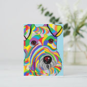 De Fox-terrier van de draad Briefkaart (Staand voorkant)