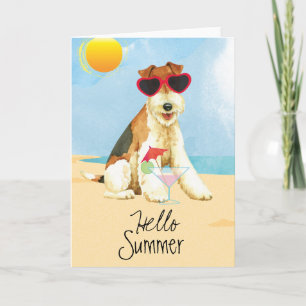 De Fox-terrier van de Draad van de zomer Kaart