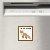 De Fox zegt… Grappig Internet meme Cartoon ontwerp Magneet (Insitu (Vaatwasser))