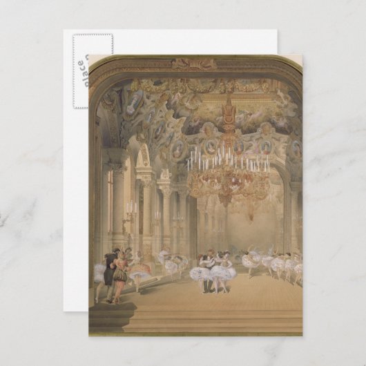 De Foyer van de Opera tijdens het interval Briefkaart (Voorkant / Achterkant)