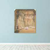 De Foyer van de Opera tijdens het interval Canvas Afdruk (Insitu (Houten vloer))