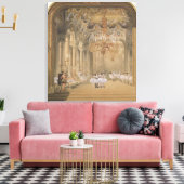 De Foyer van de Opera tijdens het interval Canvas Afdruk (Insitu (Woonkamer))