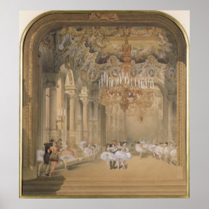 De Foyer van de Opera tijdens het interval Poster