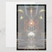 De fractale kunst van de troonzaal briefpapier (Voorkant / Achterkant)