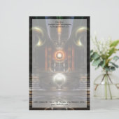 De fractale kunst van de troonzaal briefpapier (Staand voorkant)
