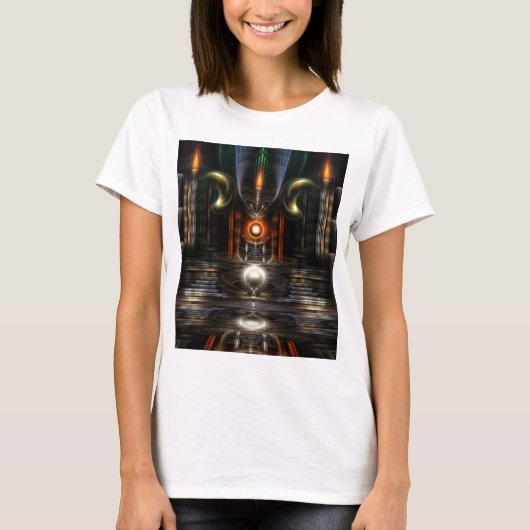 De fractale kunst van de troonzaal t-shirt (Voorkant)