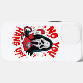 de franchise _Scream_ met een rode telefoon Case-Mate iPhone Case (Achterkant (horizontaal))