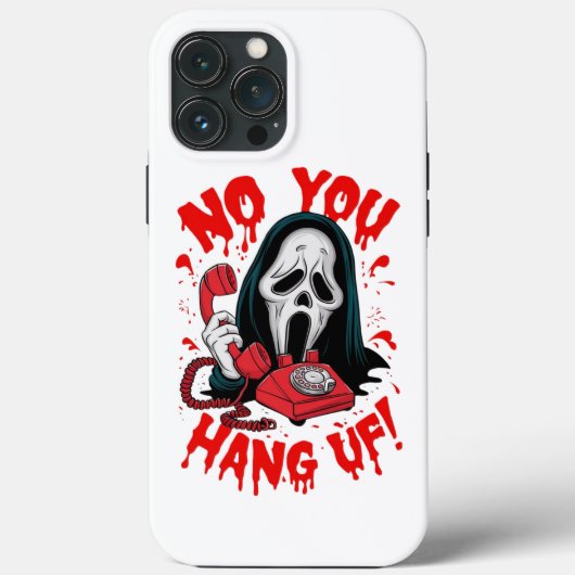 de franchise _Scream_ met een rode telefoon Case-Mate iPhone Case (Achterkant)