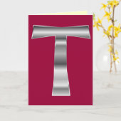 De Franciscan Kaart van de Groet van het Kruis en (Gele Bloem)