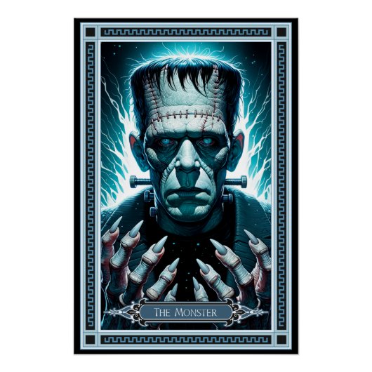 De Frankensteins Monster Tarot Kaart Perfect Poster (Voorkant)