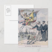 De Frans-Russische Entente Briefkaart (Voorkant / Achterkant)