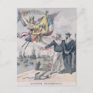 De Frans-Russische Entente Briefkaart