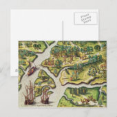 De Franse aantocht in Port Royal Briefkaart (Voorkant / Achterkant)