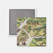 De Franse aantocht in Port Royal Magneet (Voorkant / Achterkant)