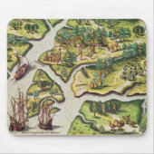 De Franse aantocht in Port Royal Muismat (Voorkant)