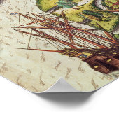 De Franse aantocht in Port Royal Poster (Hoek)