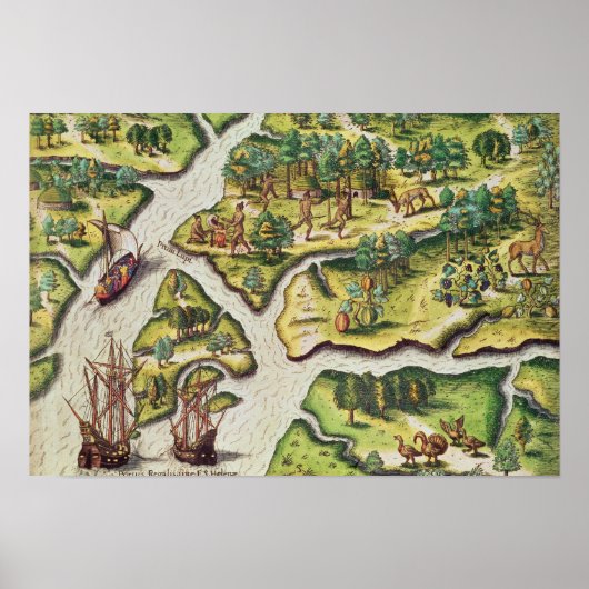 De Franse aantocht in Port Royal Poster (Voorkant)