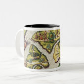 De Franse aantocht in Port Royal Tweekleurige Koffiemok (Voorkant links)