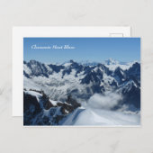 De Franse Alpen van Mont Blanc van Chamonix Briefkaart (Voorkant / Achterkant)