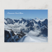 De Franse Alpen van Mont Blanc van Chamonix Briefkaart (Voorkant)