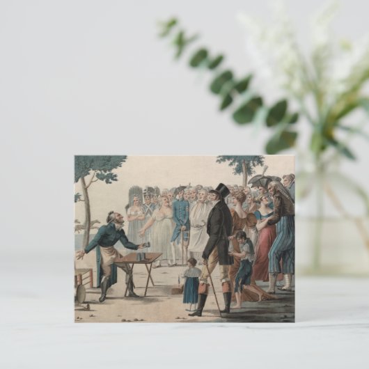 De Franse Antiek afdruk van de Magicus of de Verli Briefkaart (Staand voorkant)