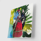 De Franse Bourbons van Michael Moffa Vierkante Klok (Hoek)