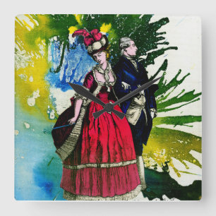 De Franse Bourbons van Michael Moffa Vierkante Klok