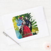 De Franse Bourbons van Michael Moffa Vierkante Sticker (Envelop)