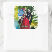 De Franse Bourbons van Michael Moffa Vierkante Sticker (Tas)