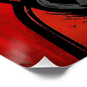 De Franse buldog hond, rood en zwart 001 - Ulises Perfect Poster (Hoek)