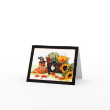 De Franse buldog van Halloween notecard